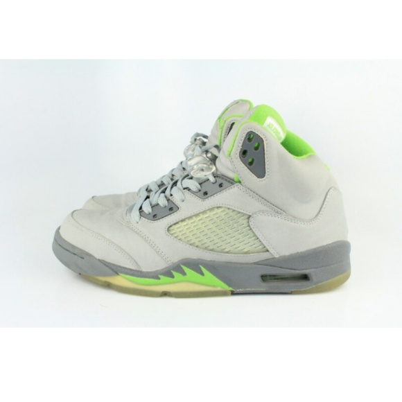 2006 JORDAN RETRO 5 GREEN BEAN 9.5 (USED) - Picture 5 of 6